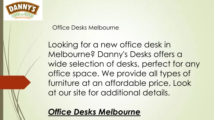 office desks melbourne