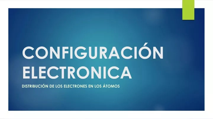 configuraci n electronica