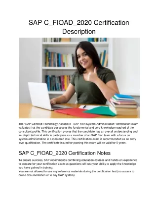 sap c fioad 2020 certification description