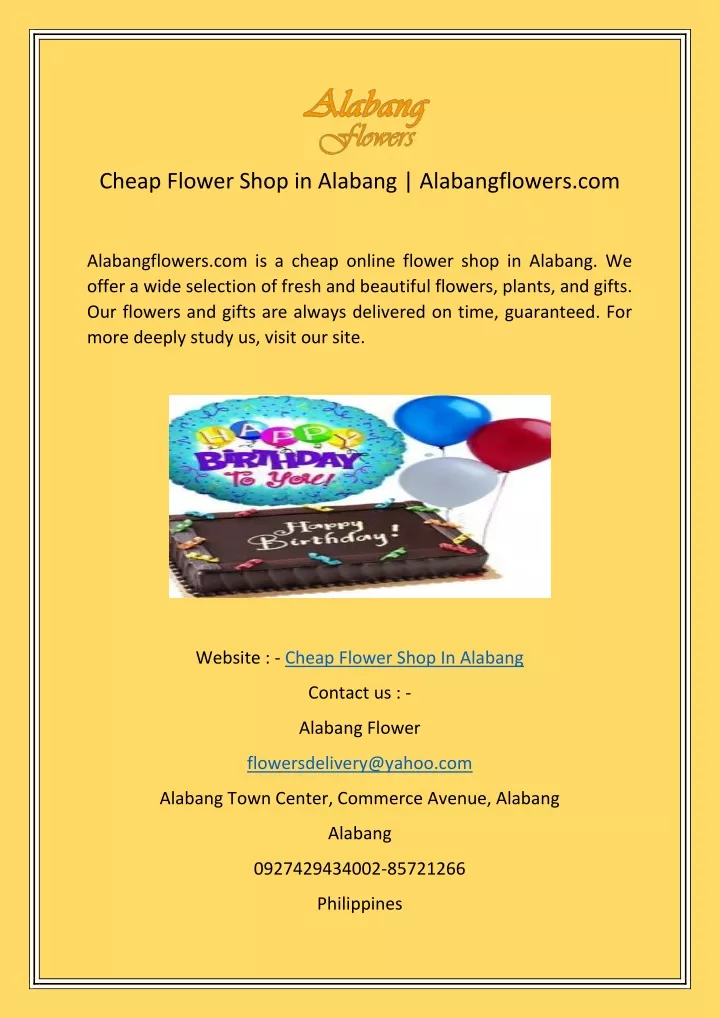 cheap flower shop in alabang alabangflowers com