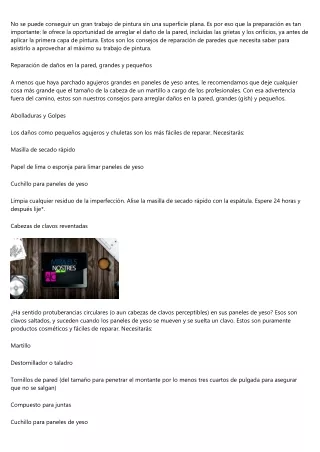 Lo que debes saber antes de pintar su vivienda