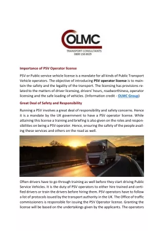 Importance of PSV Operator license