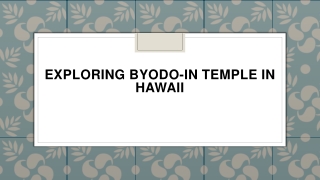 exploring byodo in temple in hawaii