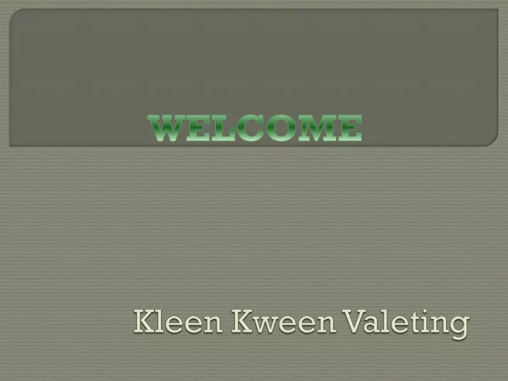 kleen kween valeting