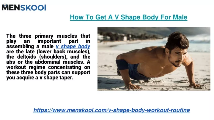 how to get a v shape body for male