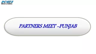 KEI Industries Organized Partners meet at Punjab