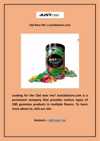 Cbd Near Me | Justcbdstore.com