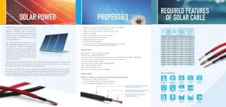Solar Cables For Photovoltaic Systems