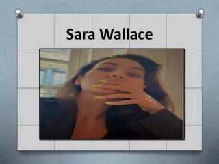 On my radar, Sara Wallace