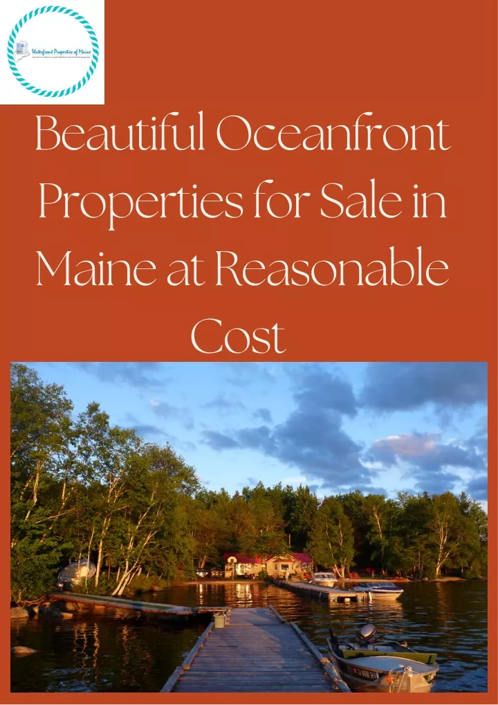 beautiful oceanfront properties for sale in maine