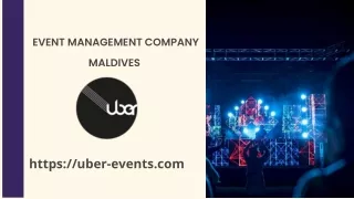 Event Organizer Maldives