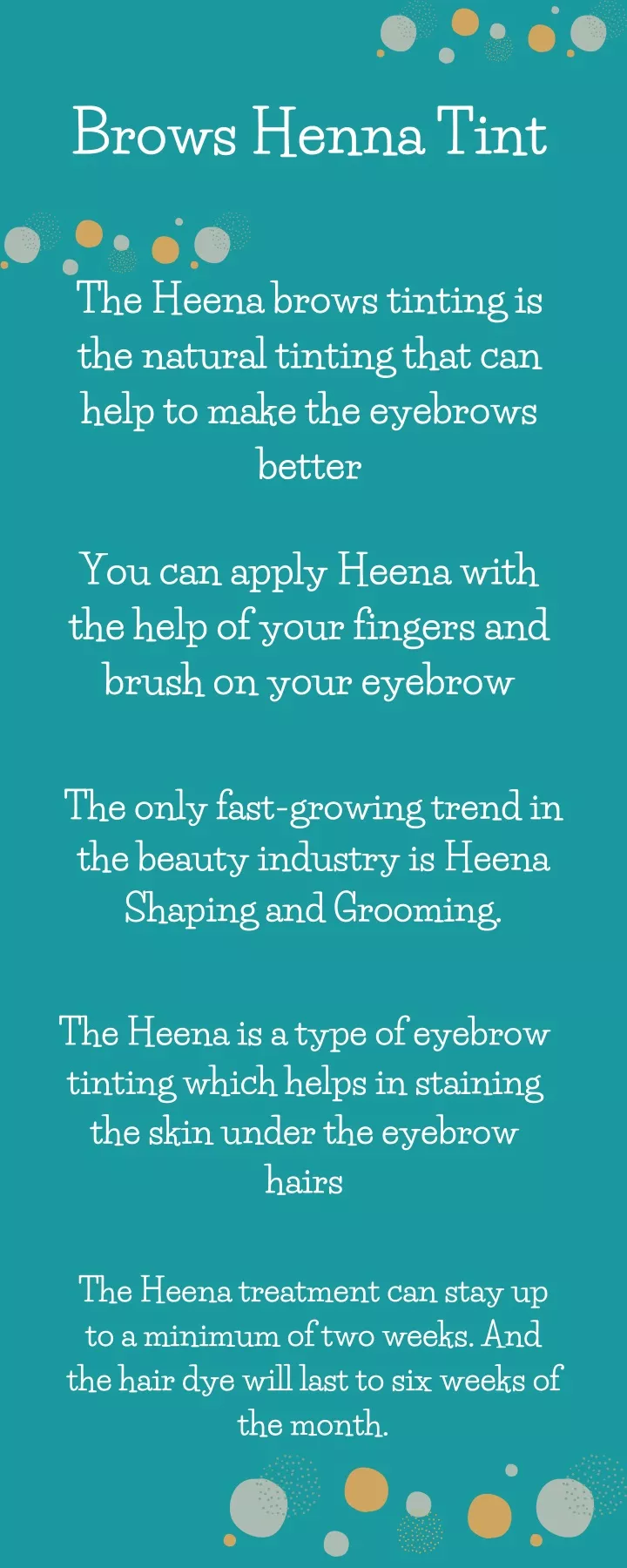 brows henna tint