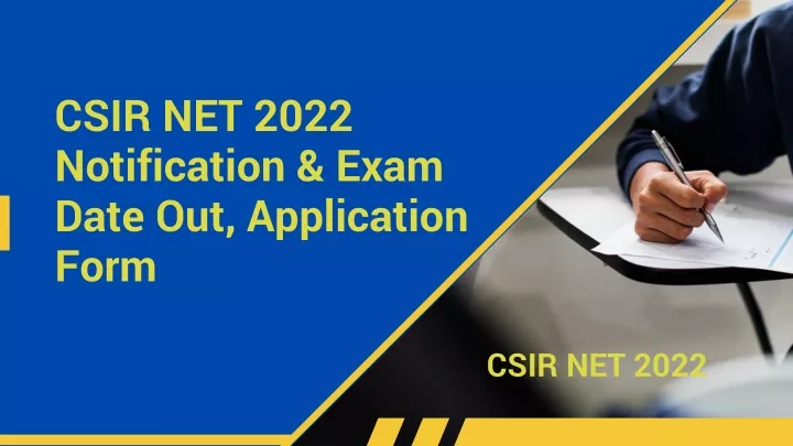 csir net 2022 notification exam date