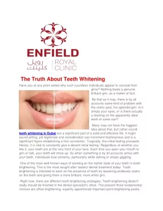 The Truth About Teeth Whitening