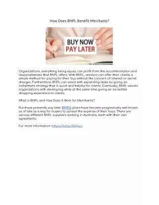 how does bnpl benefit merchants