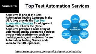 top test automation services