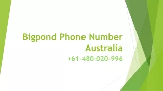 Bigpond Phone Number Australia