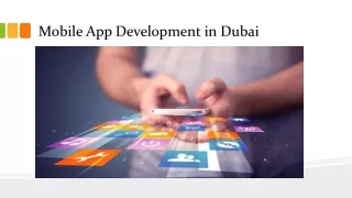 Mobile App Development in Dubai
