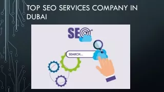 Top SEO Services Company in UAE