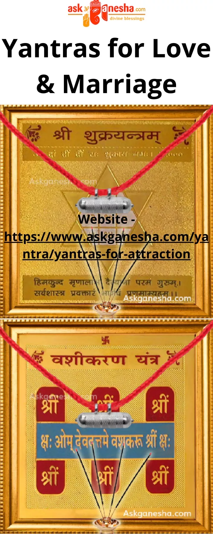 yantras for love marriage