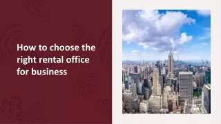 New jersey office space for rent