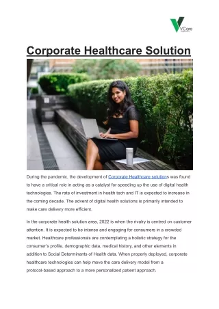 Corporate Healthcare Solution