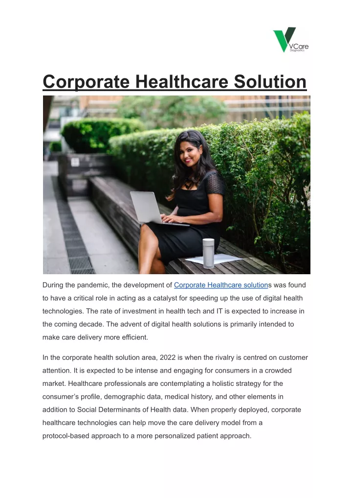 corporate healthcare solution