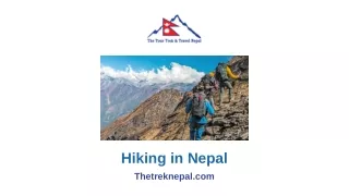 Hiking in Nepal