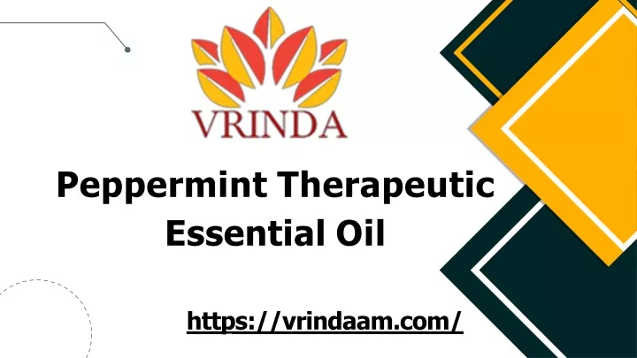 peppermint therapeutic essential oil https