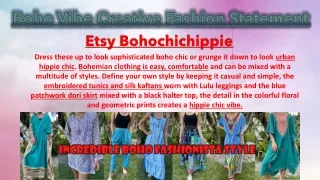 boho vibe creative fashion statement