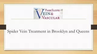 Spider Vein Treatment in Brooklyn and Queens