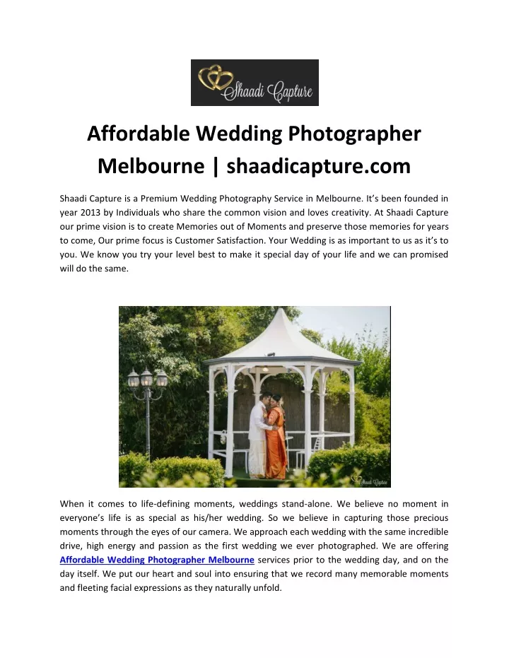 affordable wedding photographer melbourne