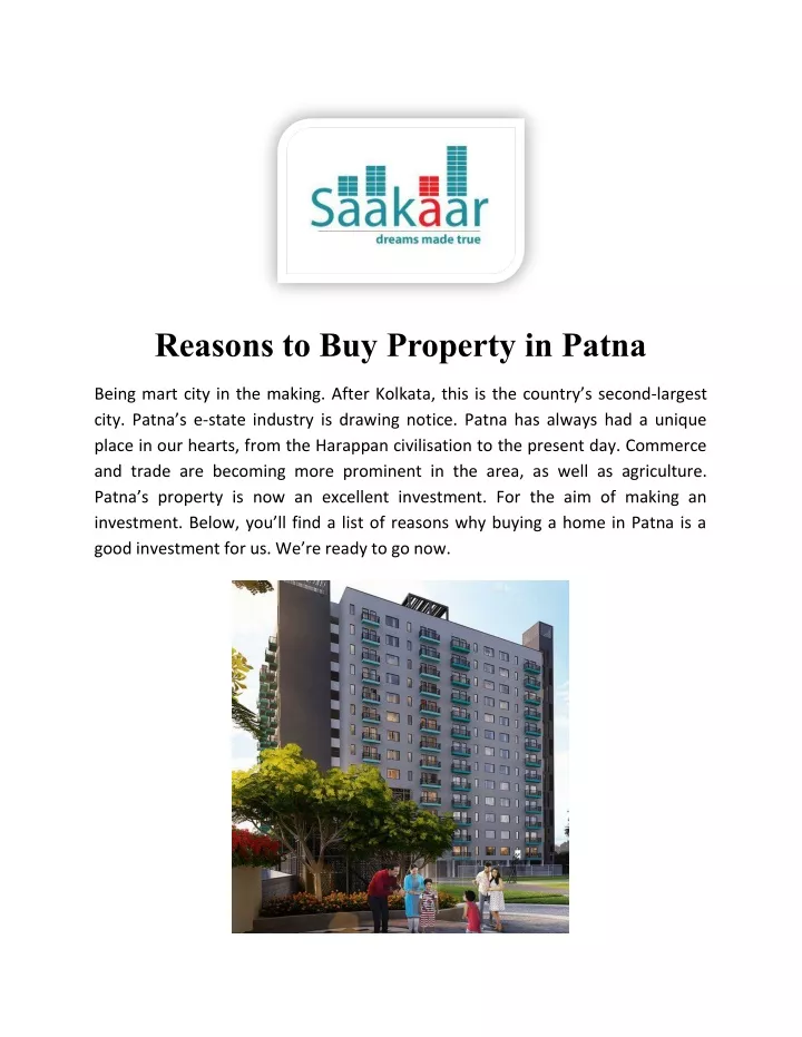 reasons to buy property in patna