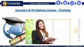 Benefiting From Secretary & PA Diploma Course