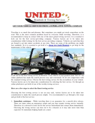 get your vehicle serviced from a superlative