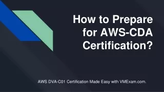 how to prepare for aws cda certification