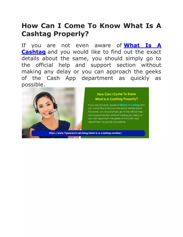 how can i come to know what is a cashtag properly