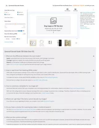 Online Barcode Scanner | Barcode Reader SDK | Dynamsoft