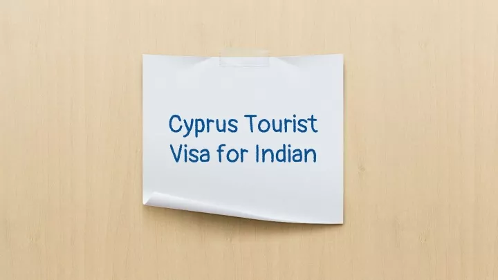 cyprus tourist visa from india