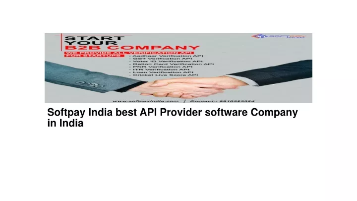 softpay india best api provider software company in india