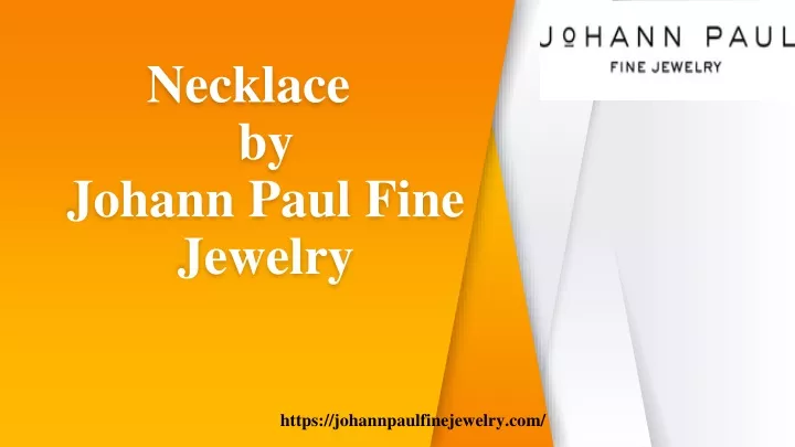 necklace by johann paul fine jewelry