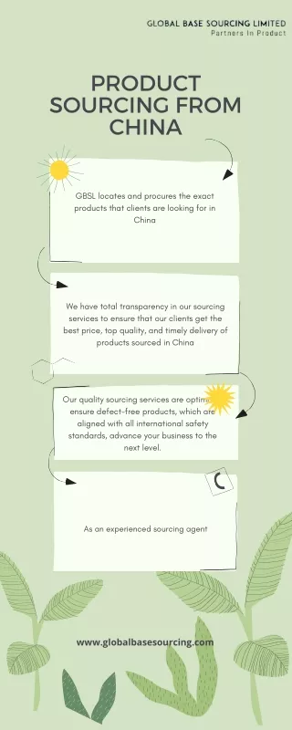 product sourcing from china