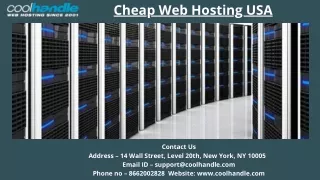 Cheap Web Hosting USA