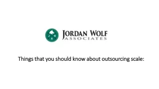 Things that you should know about outsourcing scale