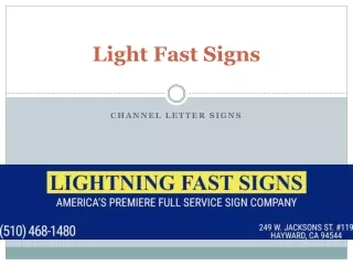 light fast signs