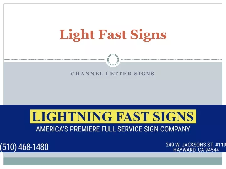 light fast signs