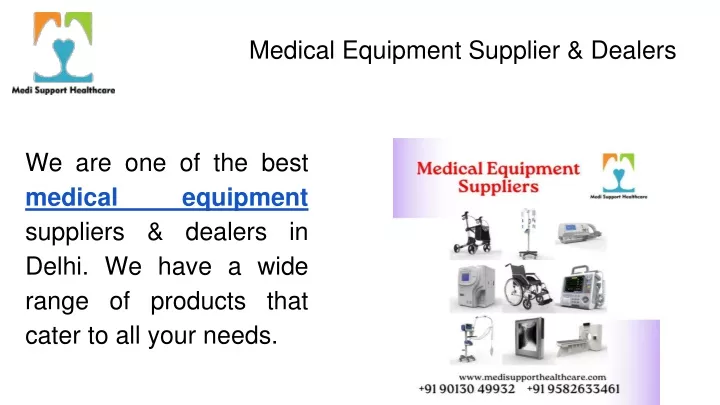 medical equipment supplier dealers