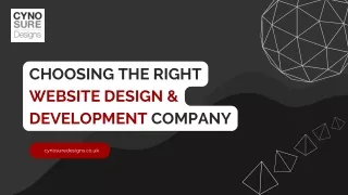 Choosing The Right Website Design & Development Company