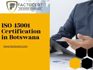 ISO 45001 Certification in Botswana