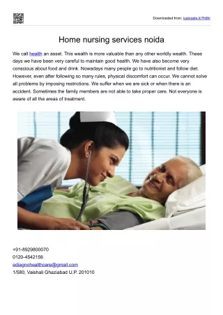 Home Nursing Services in Delhi